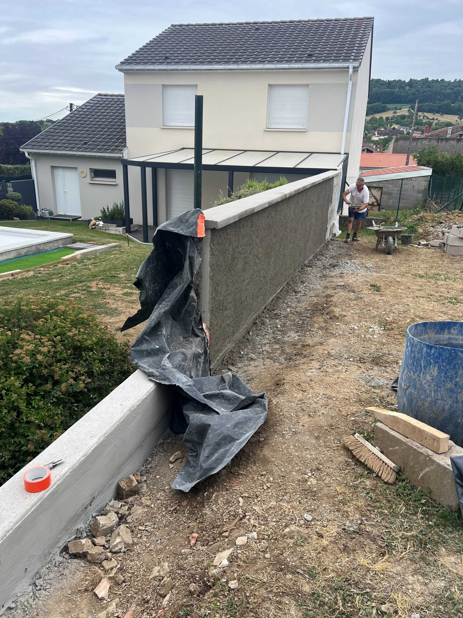 Maconnerie terrassement Bouxières aux chênes Leyr