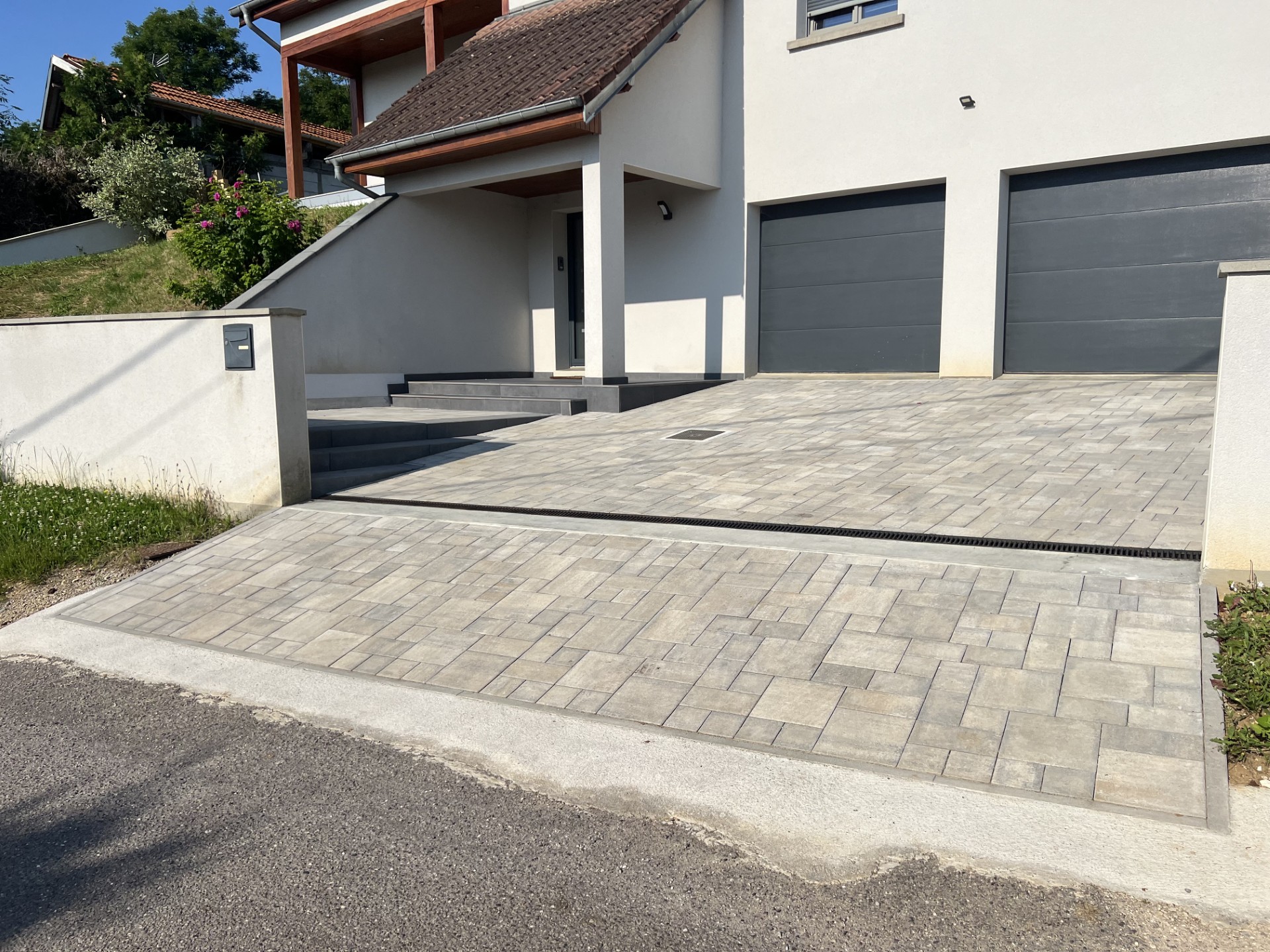 allé de garage en pavé Bouxières aux Chênes