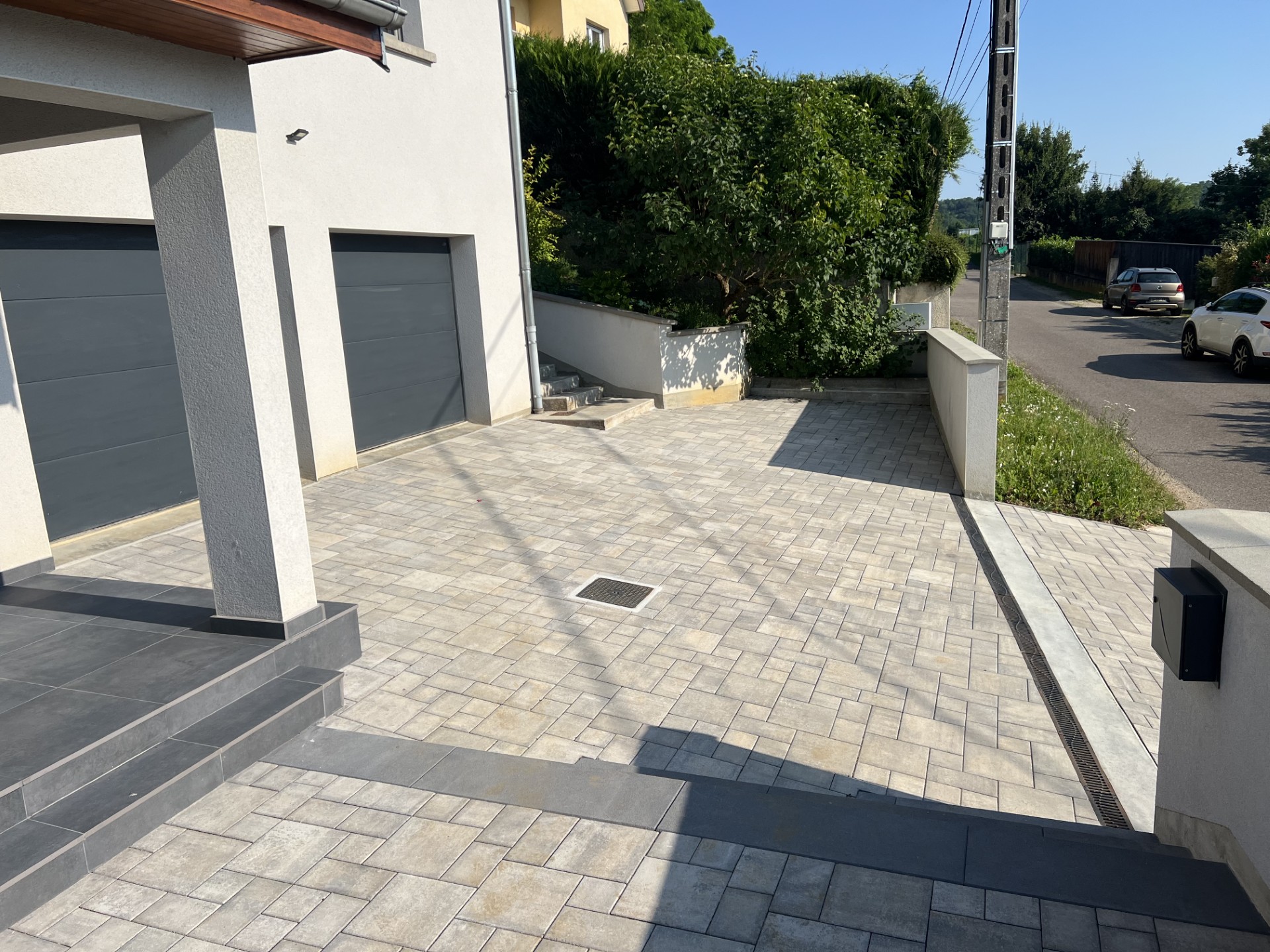 deavtn de garage en pavé Bouxière aux Chênes
